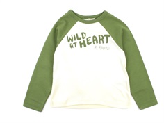 Mini Rodini t-shirt green wild at heart